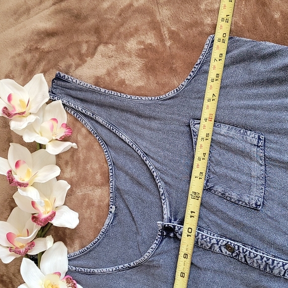 Macy's Blue Jean "look" Tank - Picture 3 of 14